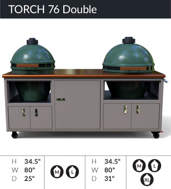 Challenger Grills | Grill Carts Torch 76 Double