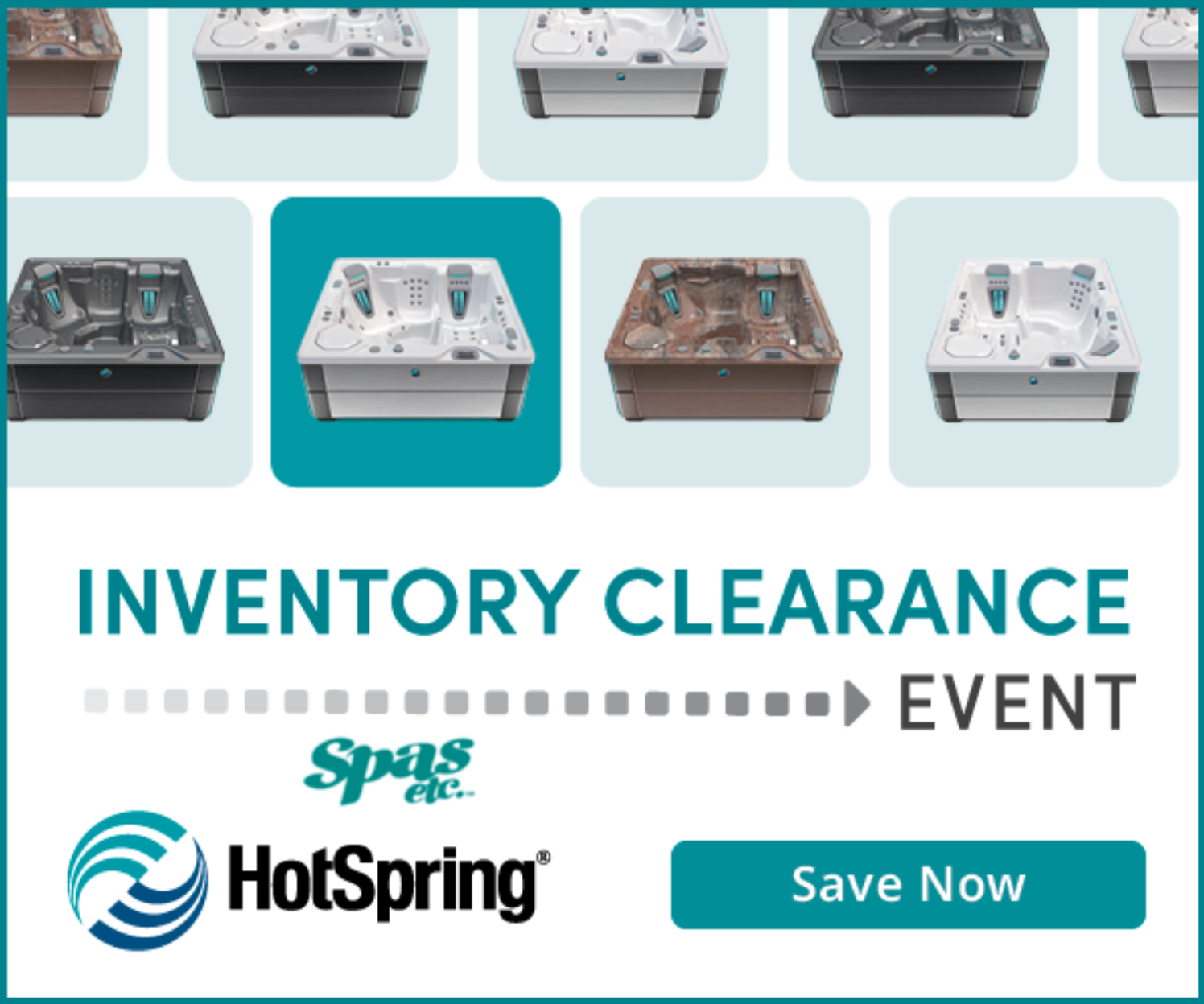 hot tub inventory clearance